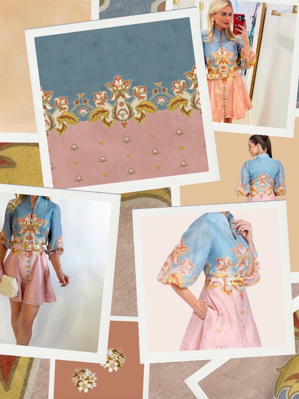 Mestiza Valencia Pink & Blue Dress size 8 - Picture 5 of 7